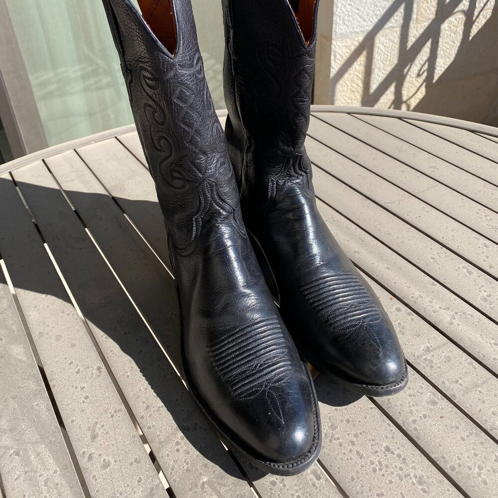 Lucchese L0008.63 San Antonio black boots 12D